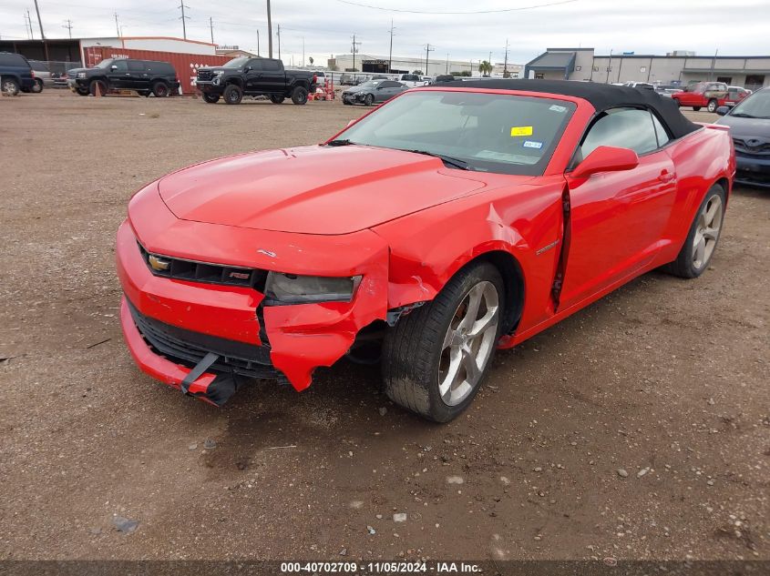 2014 Chevrolet Camaro 2Lt VIN: 2G1FC3D32E9309787 Lot: 40702709