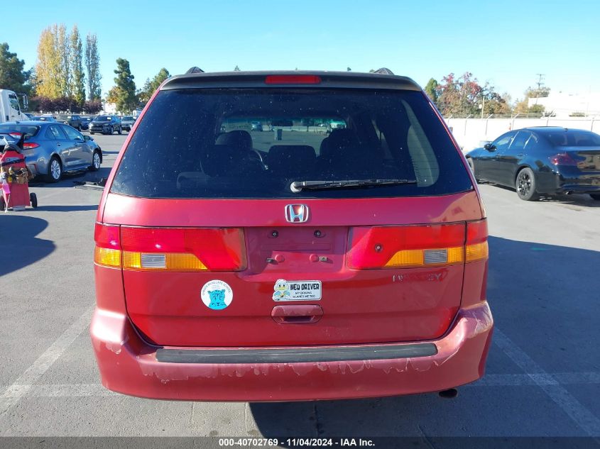 2002 Honda Odyssey Ex-L VIN: 2HKRL18082H565921 Lot: 40702769