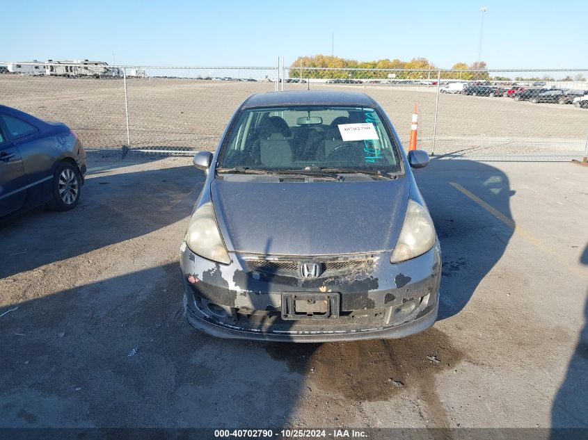 2007 Honda Fit S VIN: JHMGD38607S054974 Lot: 40702790