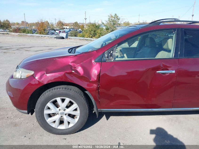 2011 Nissan Murano Sl VIN: JN8AZ1MW1BW184965 Lot: 40702852