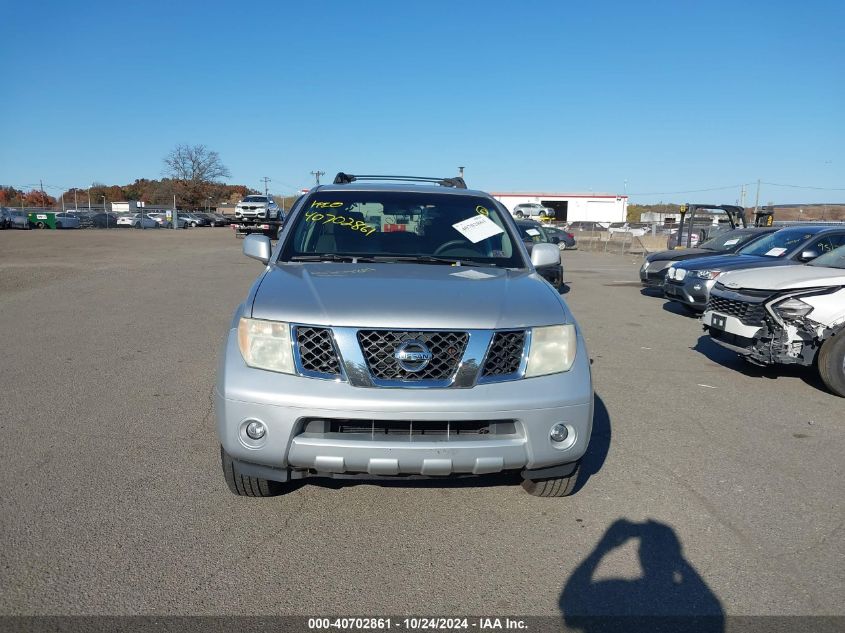 2006 Nissan Pathfinder Le/Se/Xe VIN: 5N1AR18WX6C653656 Lot: 40702861