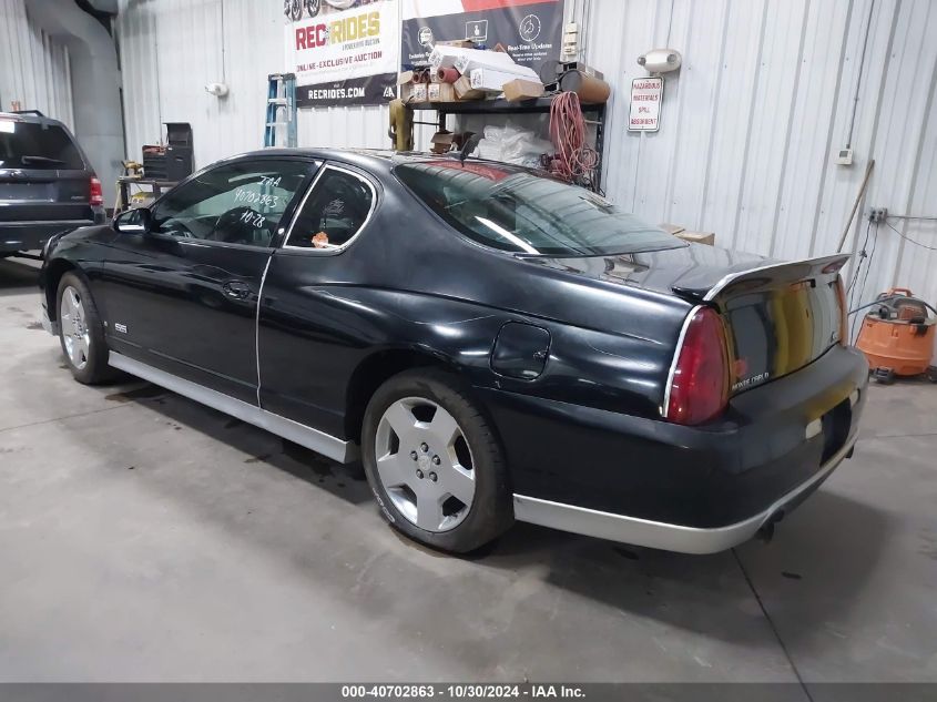 2006 Chevrolet Monte Carlo Ss VIN: 2G1WL16C069221923 Lot: 40702863