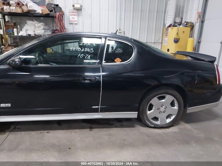 2006 Chevrolet Monte Carlo Ss VIN: 2G1WL16C069221923 Lot: 40702863