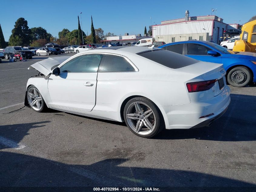 2018 Audi A5 2.0T Premium VIN: WAUTNAF50JA131039 Lot: 40702994