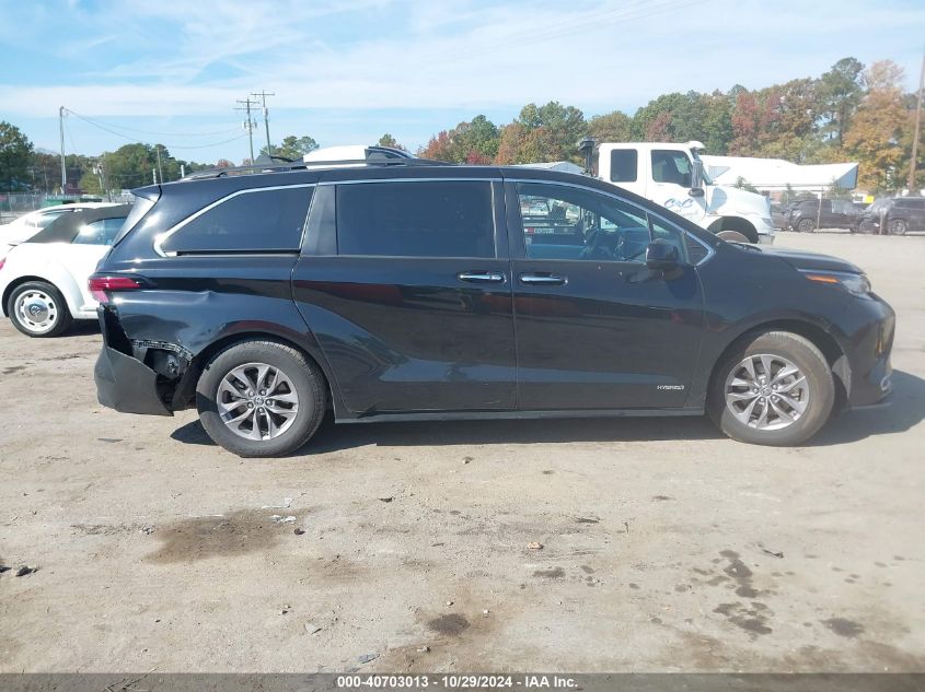 2021 Toyota Sienna Xle VIN: 5TDJSKFC1MS024418 Lot: 40703013