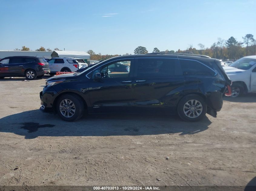 2021 Toyota Sienna Xle VIN: 5TDJSKFC1MS024418 Lot: 40703013