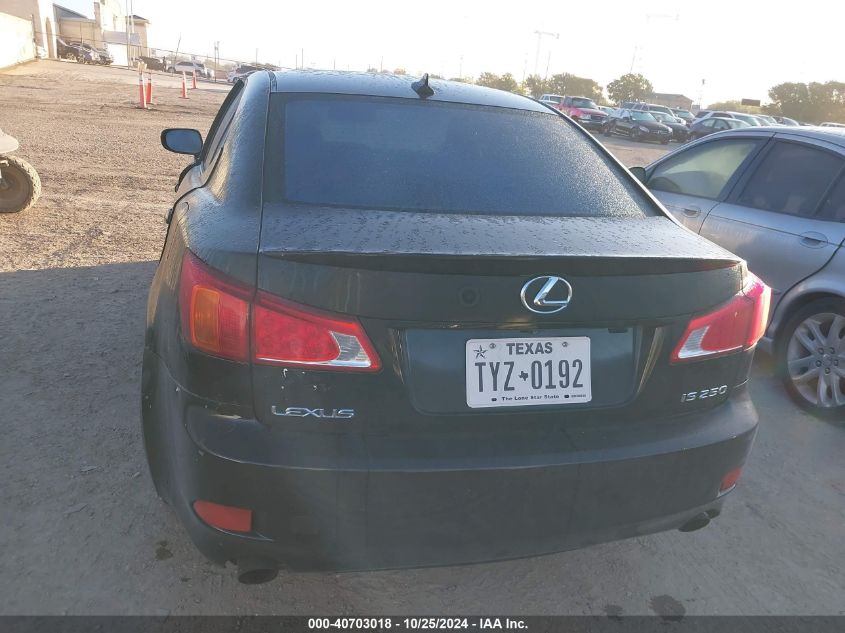 2009 Lexus Is 250 VIN: JTHBK262X95097178 Lot: 40703018