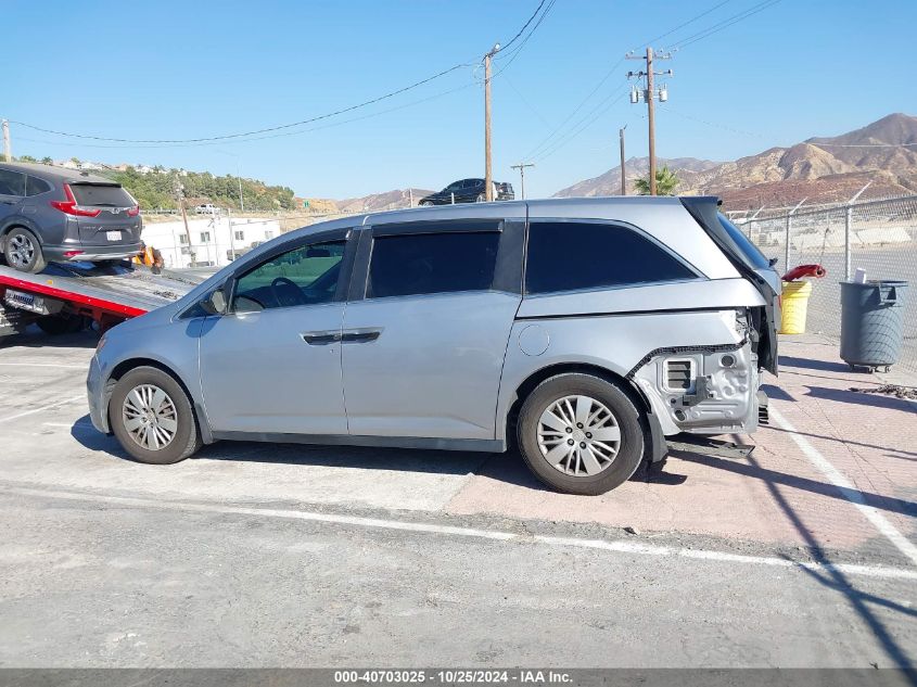 2016 Honda Odyssey Lx VIN: 5FNRL5H25GB151221 Lot: 40703025