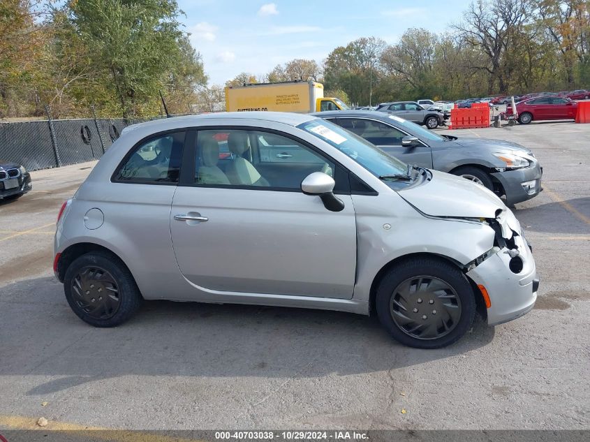 2013 Fiat 500 Pop VIN: 3C3CFFAR1DT726474 Lot: 40703038