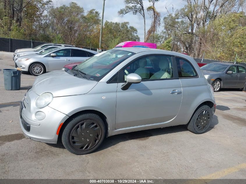 2013 Fiat 500 Pop VIN: 3C3CFFAR1DT726474 Lot: 40703038