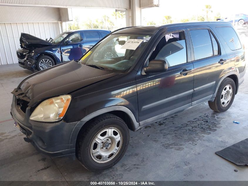 2005 Honda Cr-V Lx VIN: JHLRD68555C000048 Lot: 40703058