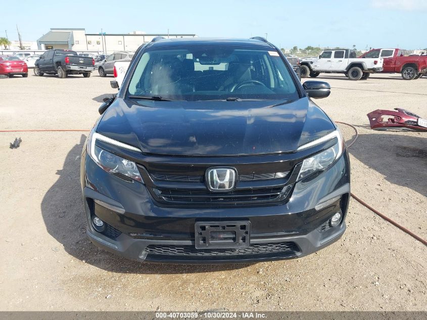 2022 Honda Pilot 2Wd Special Edition VIN: 5FNYF5H29NB019644 Lot: 40703059