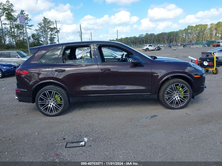 2017 Porsche Cayenne E-Hybrid S Platinum Edition VIN: WP1AE2A27HLA75451 Lot: 40703071