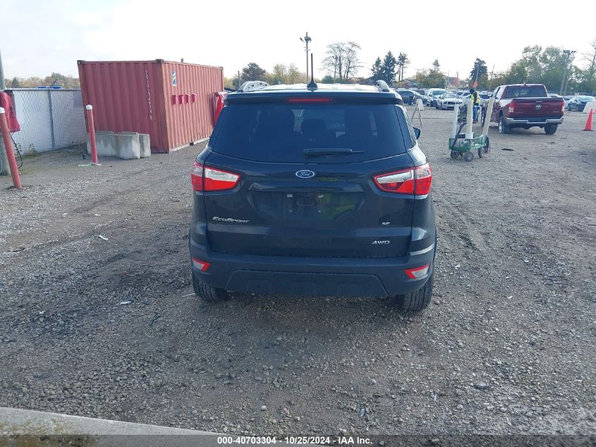 2022 Ford Ecosport Se VIN: MAJ6S3GL8NC463635 Lot: 40703304