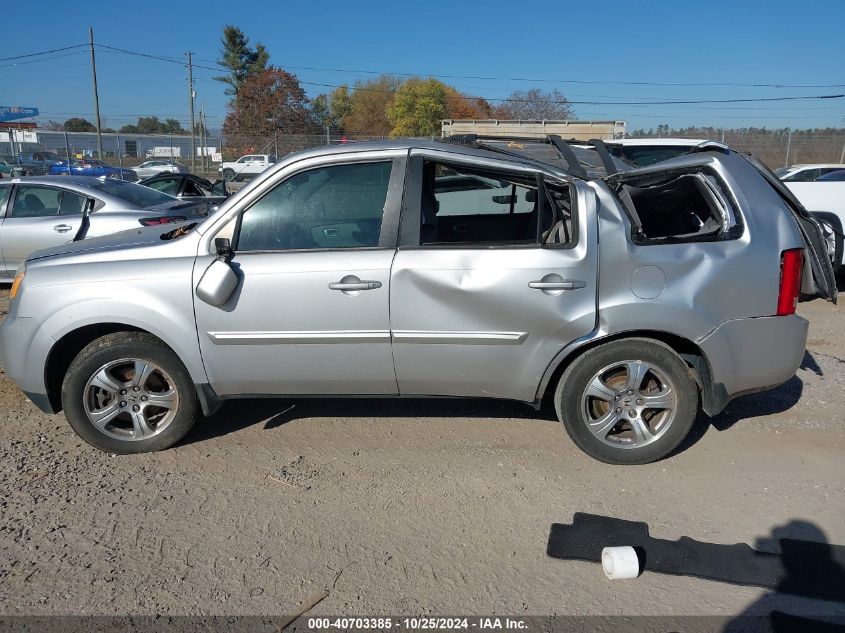 2014 Honda Pilot Ex-L VIN: 5FNYF3H50EB021149 Lot: 40703385