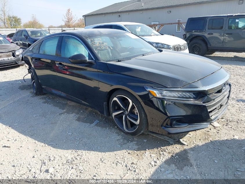 VIN 1HGCV2F34MA015615 2021 Honda Accord, Sport 2.0T no.1