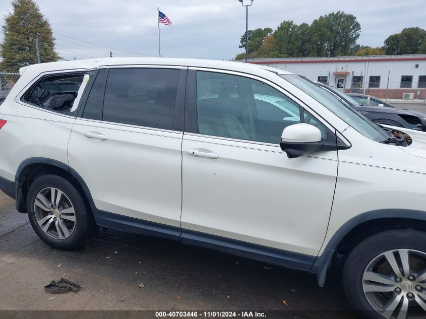 2016 Honda Pilot Ex-L VIN: 5FNYF6H55GB055107 Lot: 40703446