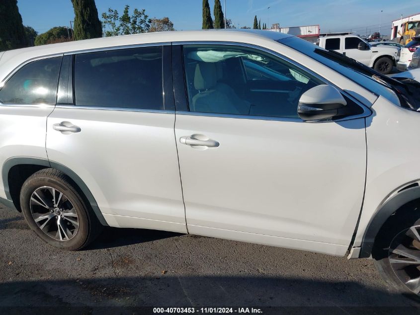 2018 Toyota Highlander Le VIN: 5TDZARFH4JS041591 Lot: 40703453