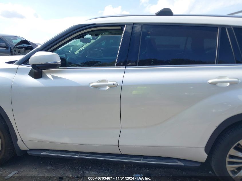 2021 Toyota Highlander Platinum VIN: 5TDFZRBH2MS063093 Lot: 40703467