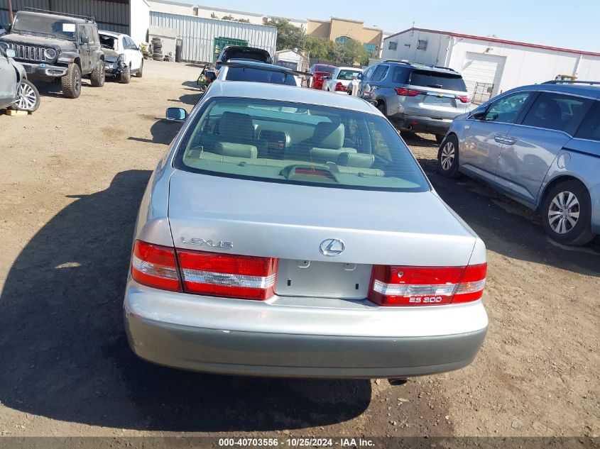 2000 Lexus Es 300 VIN: JT8BF28GXY5079081 Lot: 40703556