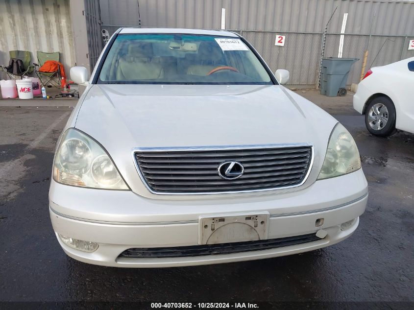 2001 Lexus Ls 430 VIN: JTHBN30F210031119 Lot: 40703652