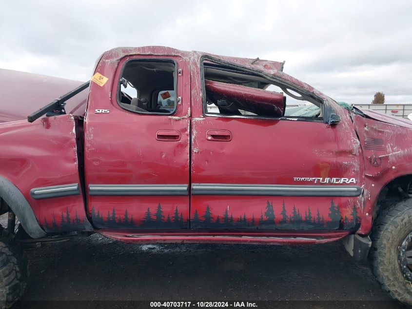 2000 Toyota Tundra Sr5 V8 VIN: 5TBBT4418YS110290 Lot: 40703717