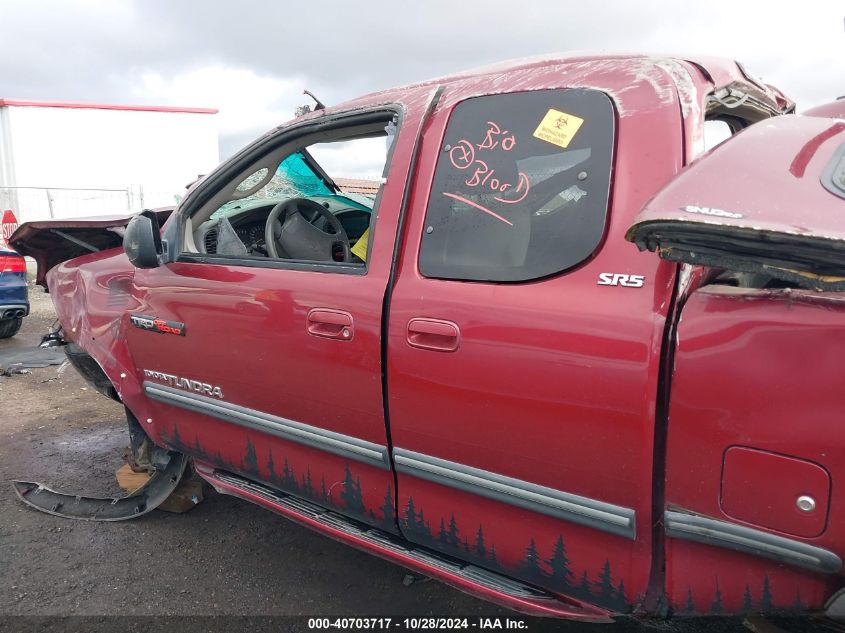 2000 Toyota Tundra Sr5 V8 VIN: 5TBBT4418YS110290 Lot: 40703717