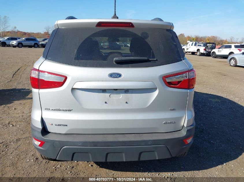 2020 Ford Ecosport Se VIN: MAJ6S3GL3LC314501 Lot: 40703771