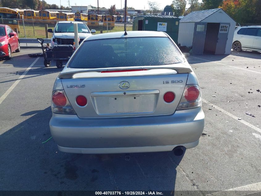 2001 Lexus Is VIN: JTHBD182910033040 Lot: 40703776