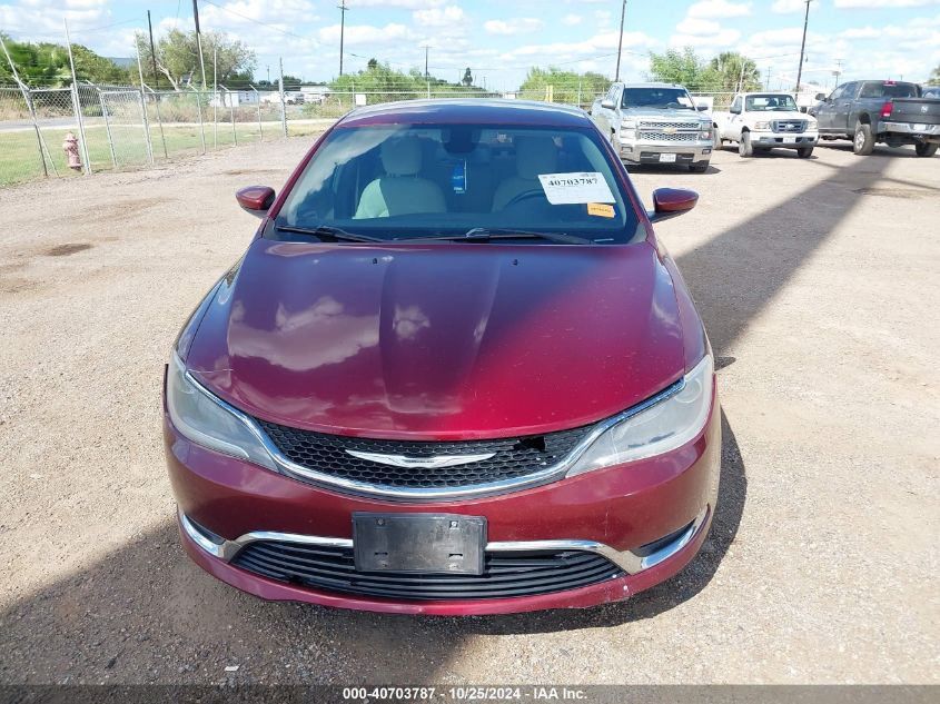 2015 Chrysler 200 Limited VIN: 1C3CCCAB6FN712423 Lot: 40703787