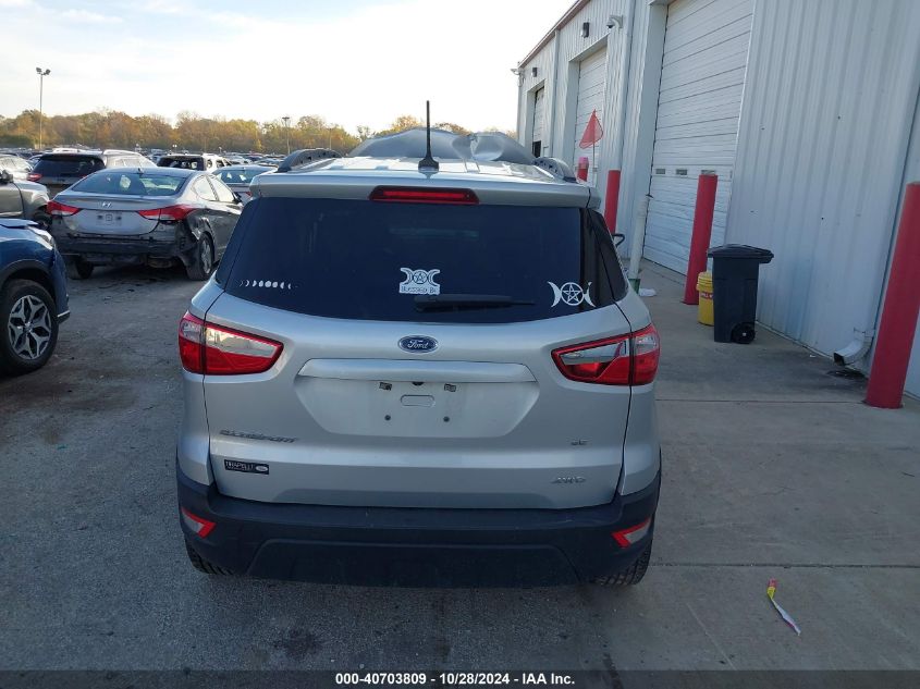 2020 Ford Ecosport Se VIN: MAJ6S3GL9LC336423 Lot: 40703809