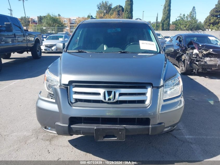 2007 Honda Pilot Ex-L VIN: 5FNYF28667B016883 Lot: 40703839