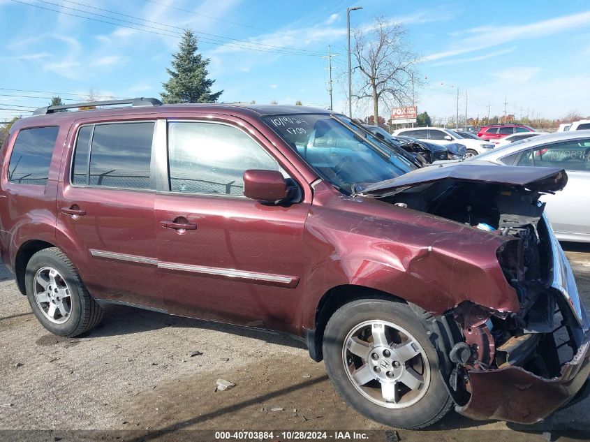 2010 Honda Pilot Touring VIN: 5FNYF3H99AB021700 Lot: 40703884