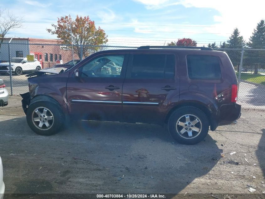 2010 Honda Pilot Touring VIN: 5FNYF3H99AB021700 Lot: 40703884