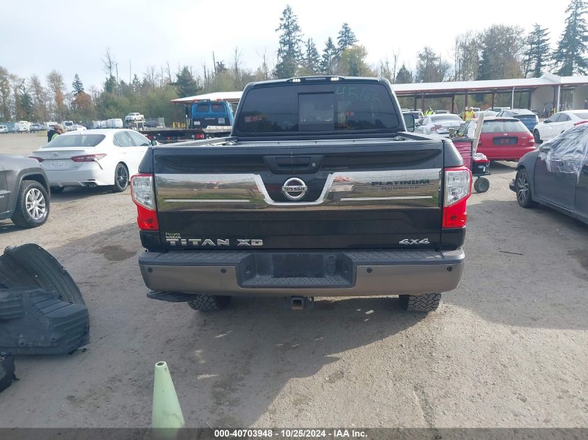 2017 Nissan Titan Xd Platinum Reserve Diesel VIN: 1N6BA1F44HN561514 Lot: 40703948