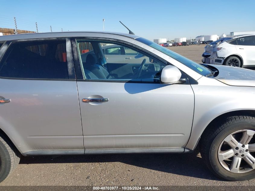 2006 Nissan Murano S VIN: JN8AZ08W56W505285 Lot: 40703977