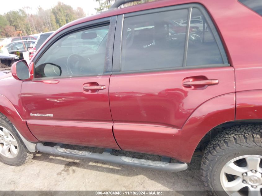 2006 Toyota 4Runner Sr5 Sport V6 VIN: JTEBU14R868070282 Lot: 40704045