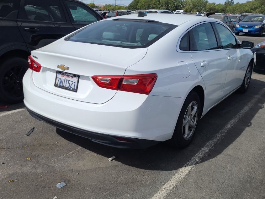 2017 Chevrolet Malibu Ls VIN: 1G1ZC5ST4HF183942 Lot: 40704165