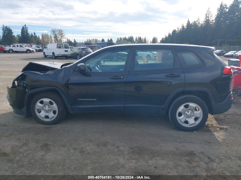 2014 Jeep Cherokee Sport VIN: 1C4PJLAB1EW262580 Lot: 40704191