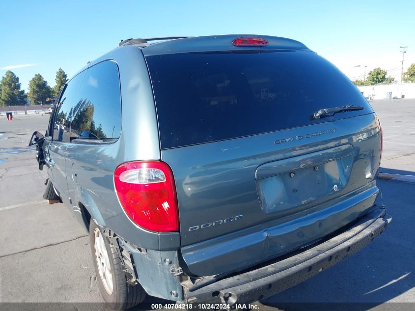 2007 Dodge Grand Caravan Sxt VIN: 2D4GP44L47R242377 Lot: 40704218