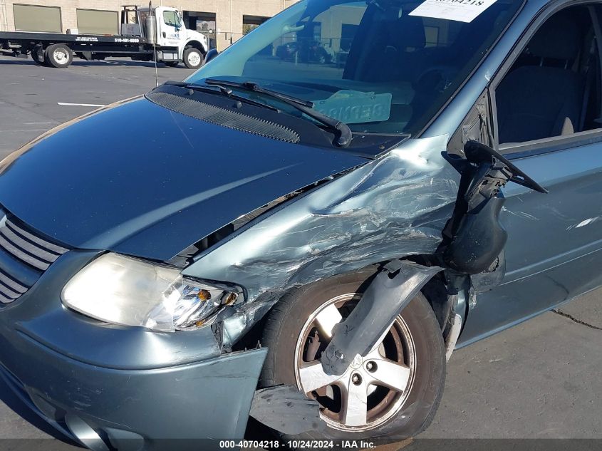 2007 Dodge Grand Caravan Sxt VIN: 2D4GP44L47R242377 Lot: 40704218