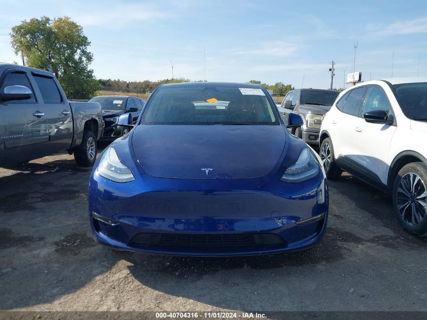 2021 Tesla Model Y Long Range Dual Motor All-Wheel Drive VIN: 5YJYGAEE8MF193773 Lot: 40704316