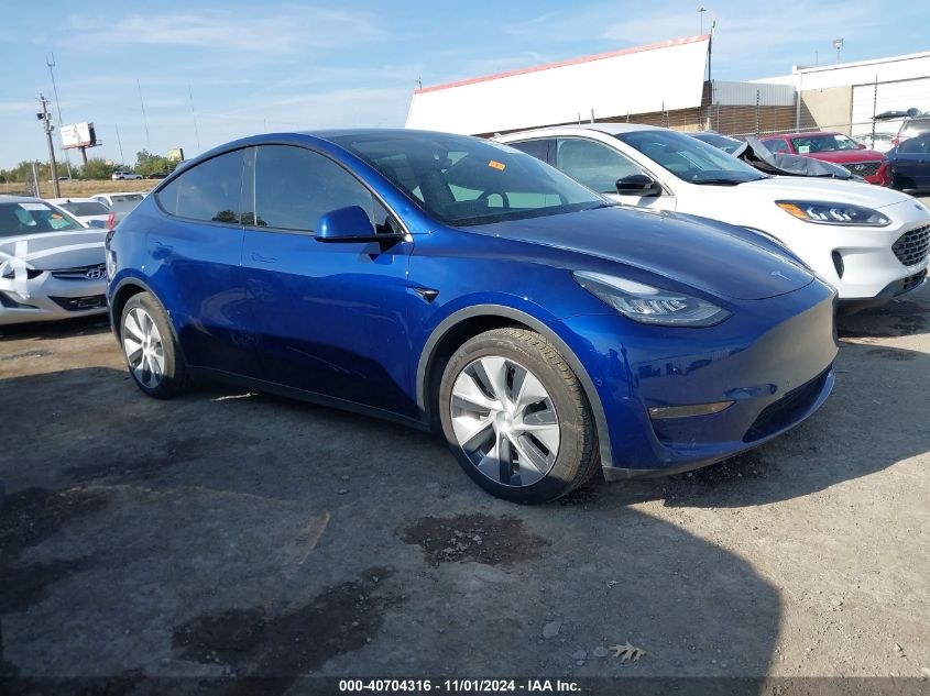 2021 Tesla Model Y Long Range Dual Motor All-Wheel Drive VIN: 5YJYGAEE8MF193773 Lot: 40704316