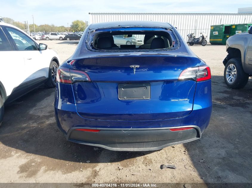 2021 Tesla Model Y Long Range Dual Motor All-Wheel Drive VIN: 5YJYGAEE8MF193773 Lot: 40704316