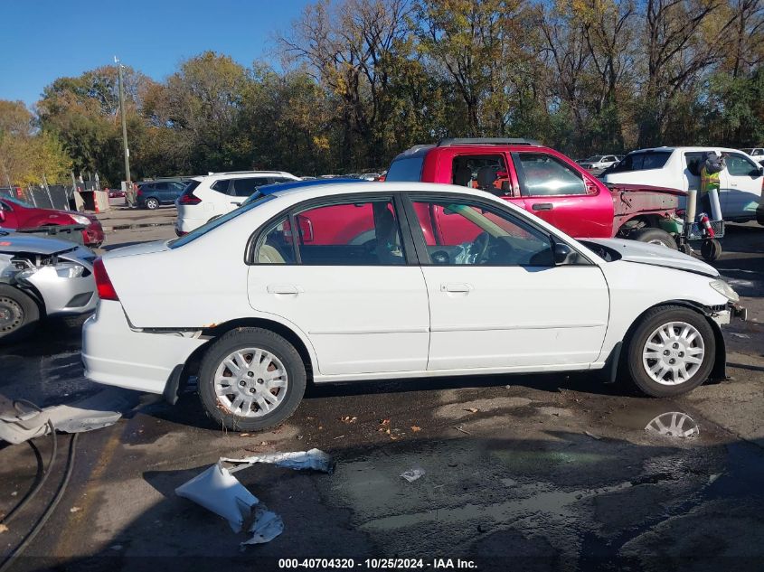 2004 Honda Civic Lx VIN: 2HGES16584H593697 Lot: 40704320