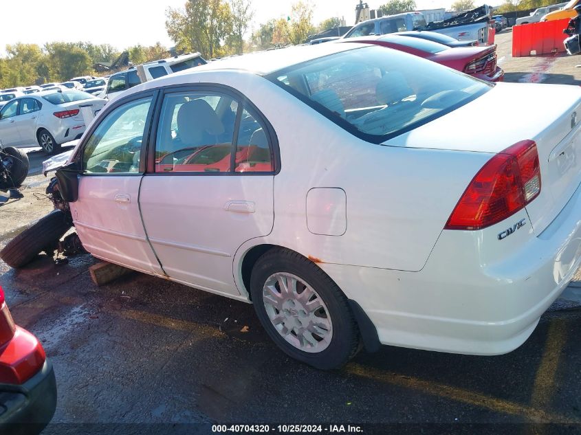 2004 Honda Civic Lx VIN: 2HGES16584H593697 Lot: 40704320