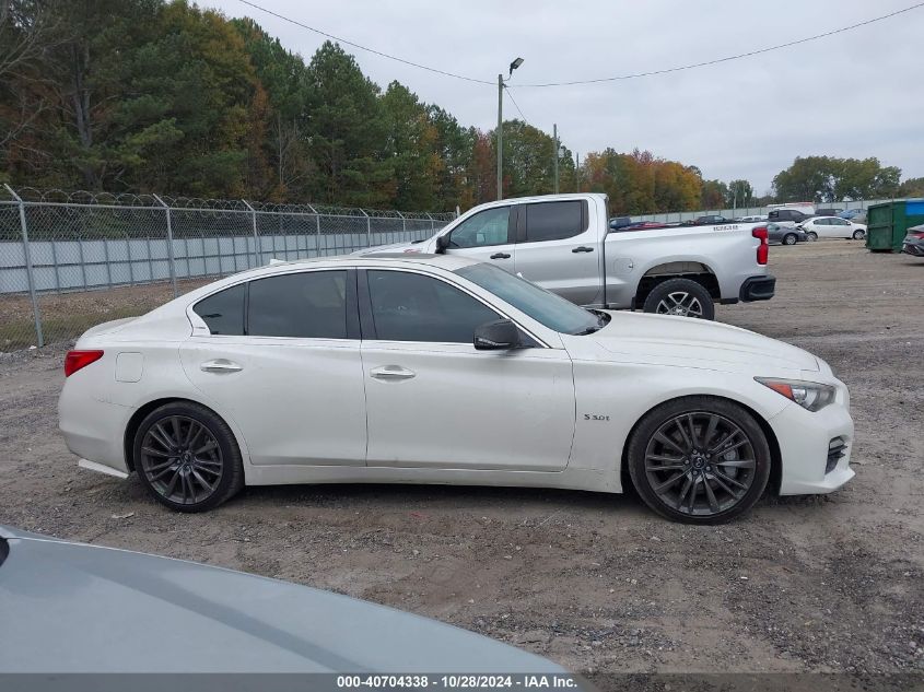 2016 Infiniti Q50 3.0T Red Sport 400 VIN: JN1FV7AP8GM420482 Lot: 40704338