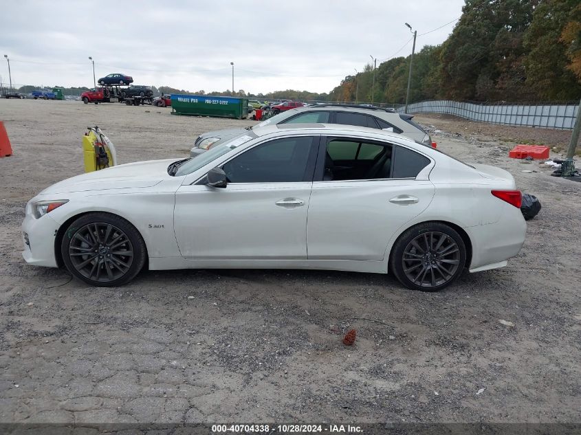 2016 Infiniti Q50 3.0T Red Sport 400 VIN: JN1FV7AP8GM420482 Lot: 40704338