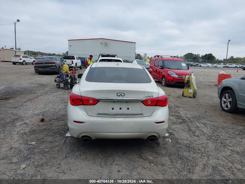 2016 Infiniti Q50 3.0T Red Sport 400 VIN: JN1FV7AP8GM420482 Lot: 40704338