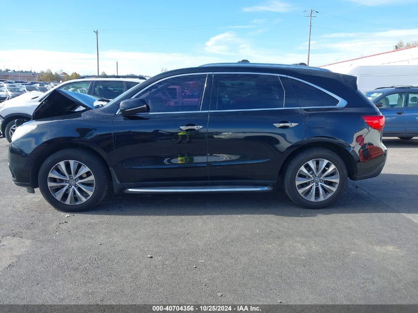 2014 Acura Mdx Technology VIN: 5FRYD4H44EB044709 Lot: 40704356